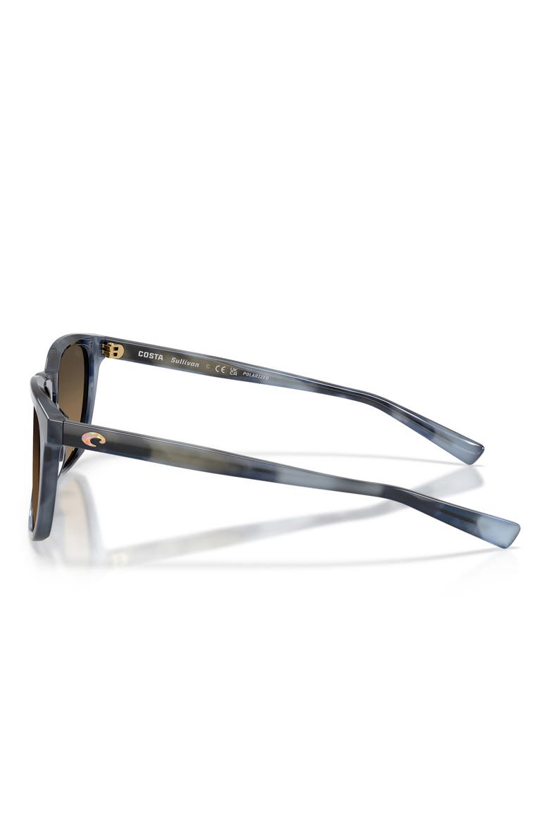 Sullivan 53mm Polarized Square Sunglasses, Alternate, color, SOMOS BLUE TORT / COPPER 580G