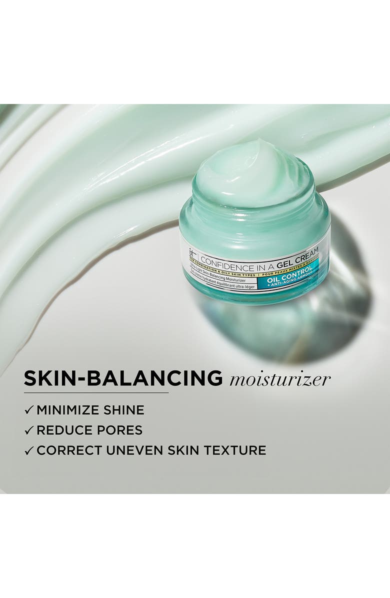 IT Cosmetics Confidence in a Gel Cream Ultra-Light Skin-Balancing Moisturizer, Alternate, color, 