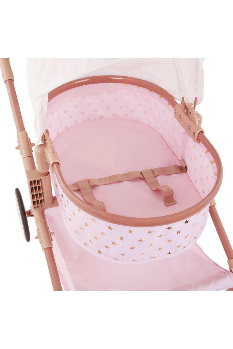 Double Baby Doll Carriage, Alternate, color, Pink