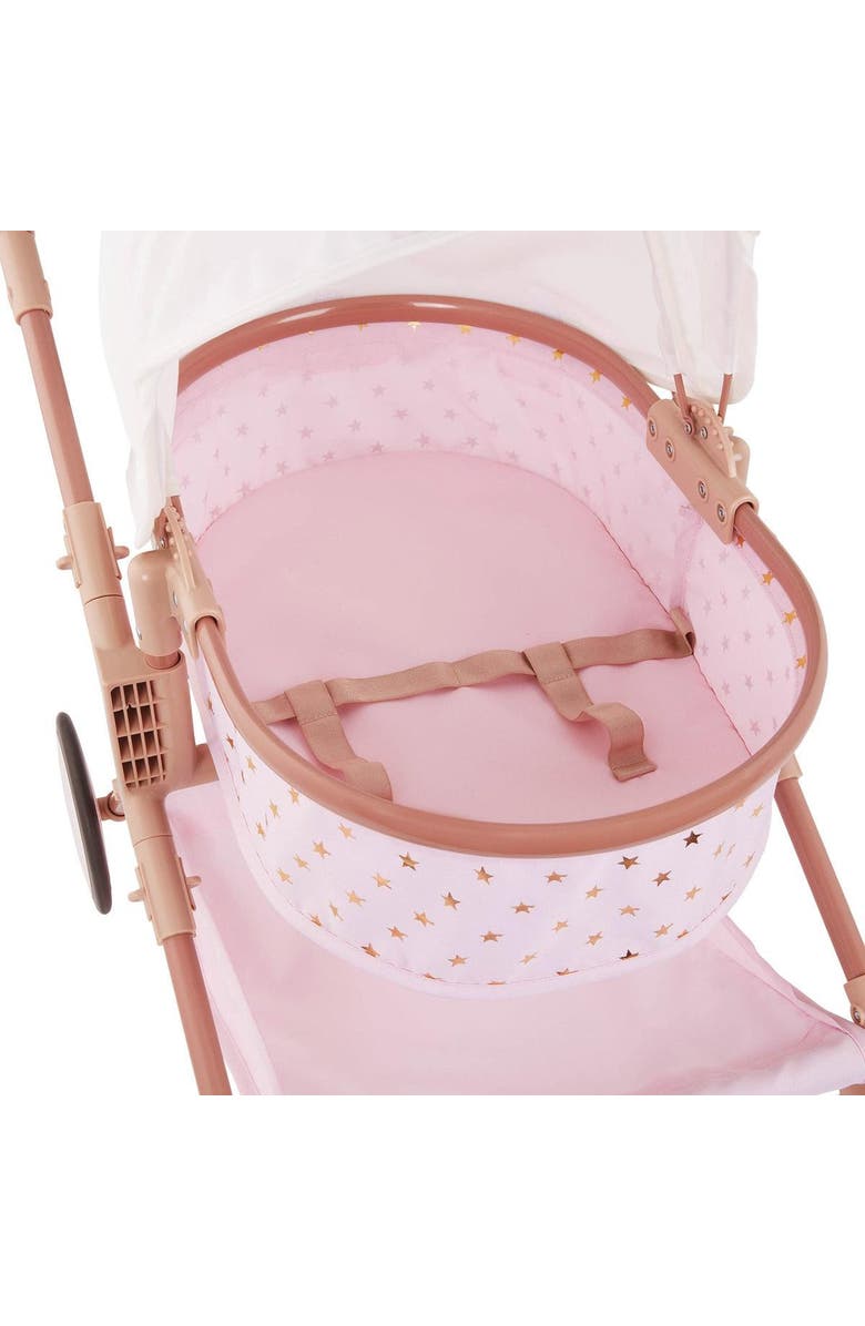 Battat Double Baby Doll Carriage, Alternate, color, Pink