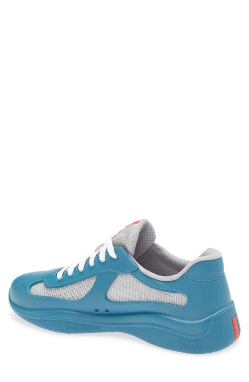 Prada America's Cup Low Top Sneaker In Blue
