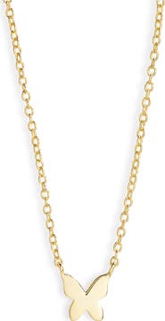 Argento Vivo Sterling Silver Butterfly Pendant Necklace