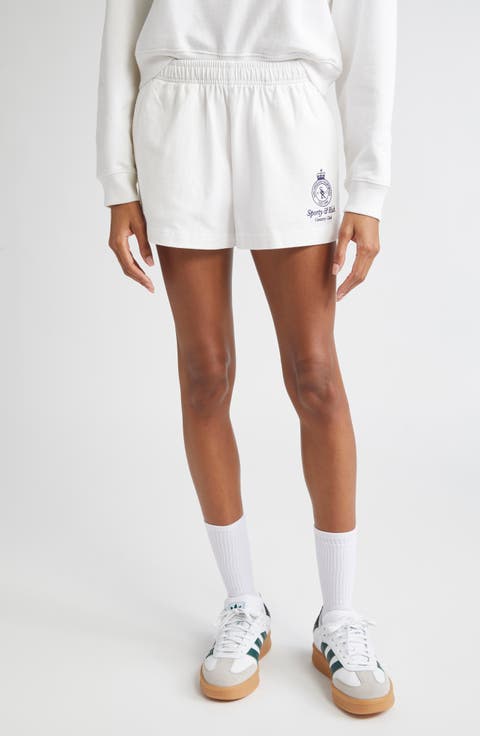 ショートパンツ SPORTY RICH Women Shorts Burmudas SH039615639WH WHITE Women's Sporty & Rich Shorts | Nordstrom