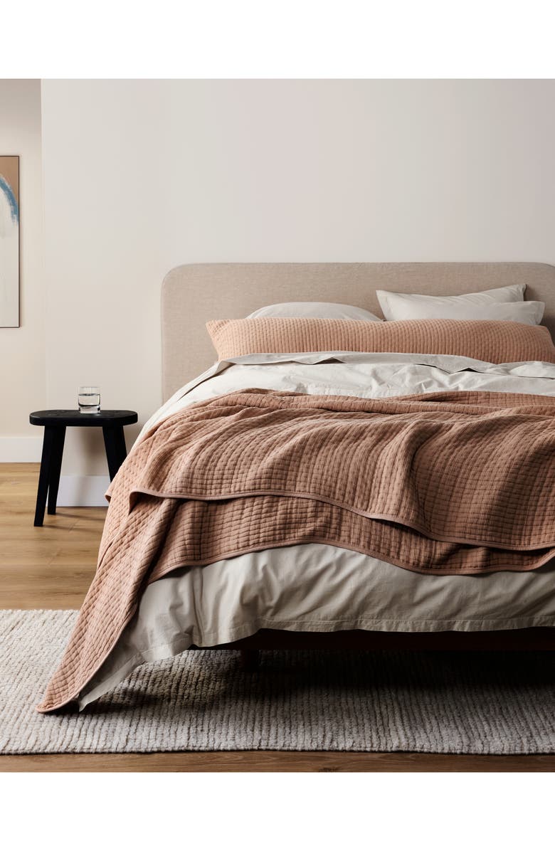 Parachute Air Cotton Coverlet, Alternate, color, Adobe