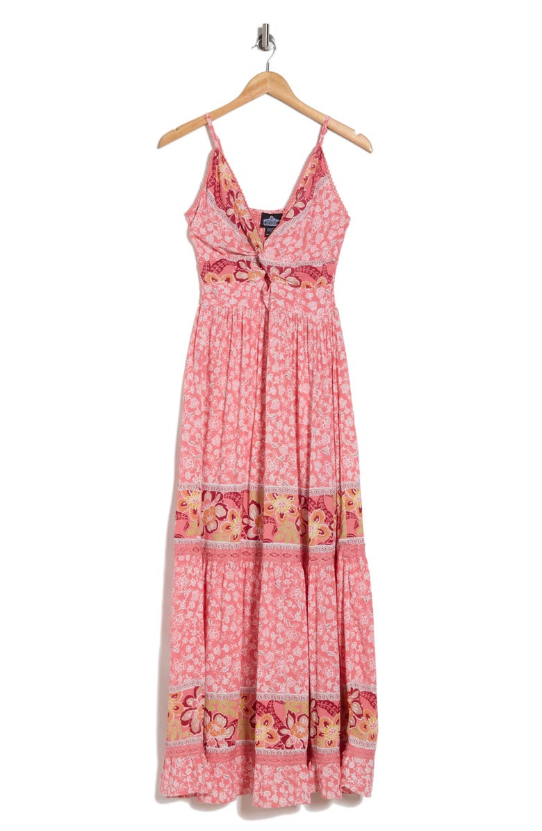 Angie Twist Front Sleeveless Maxi Dress, Main, color,