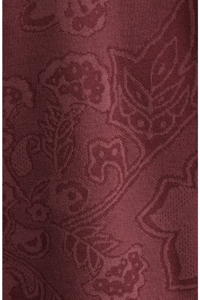 Evans Paisley Jacquard Polo, Alternate, color, BURGUNDY PAISLEY