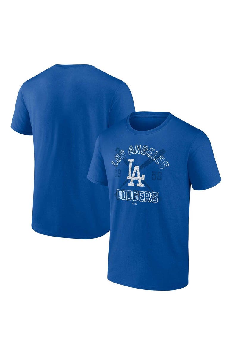 FANATICS Men's Fanatics Branded Royal Los Angeles Dodgers Second Wind T-Shirt, Main, color,