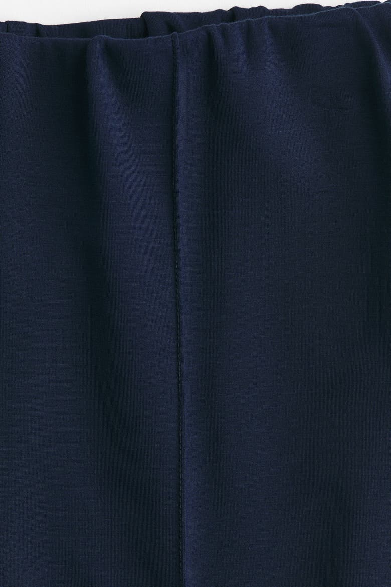 Viscose-blend Barrel-leg Pants, Alternate, color, Navy blue
