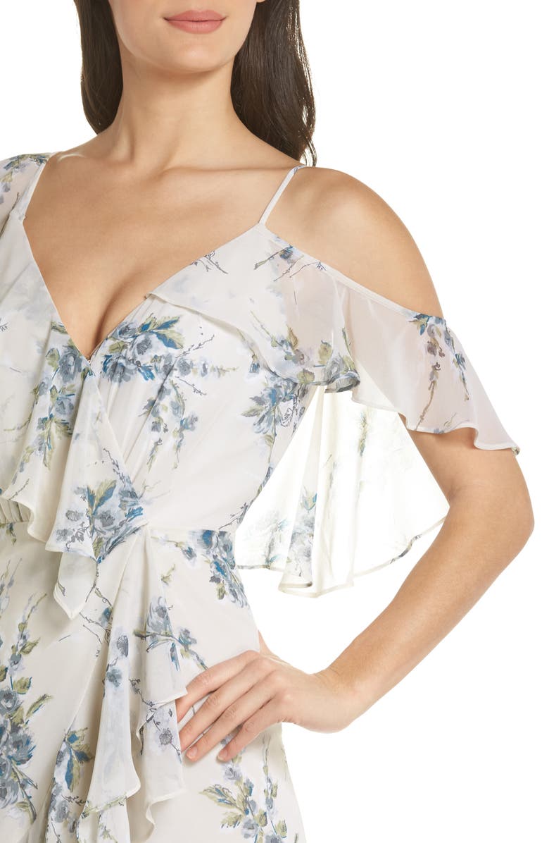 WAYF Elanor Ruffle Faux Wrap Maxi Dress, Alternate, color, 