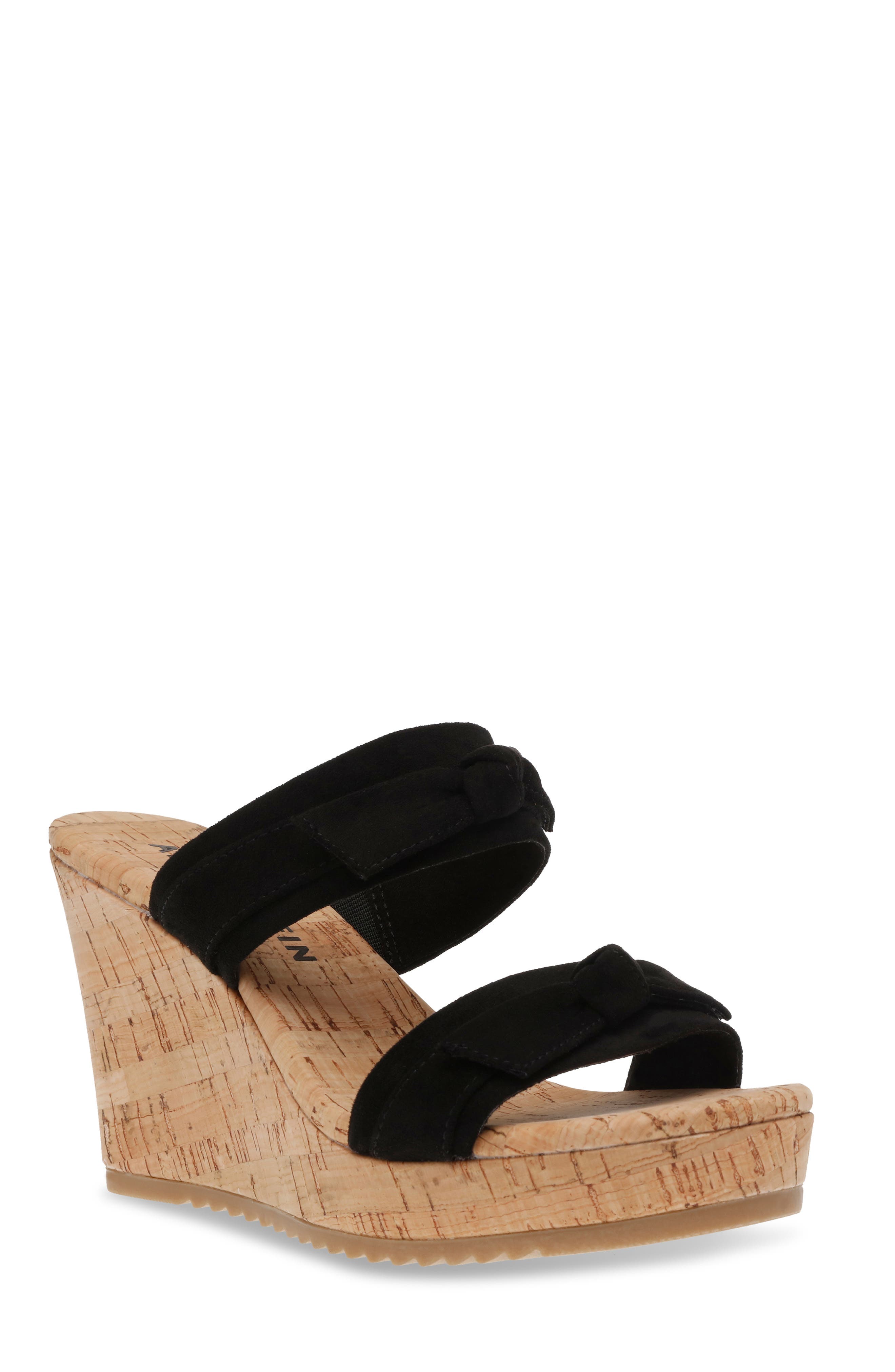 Anne Klein Wiona Wedge Sandal, Main, color, 
