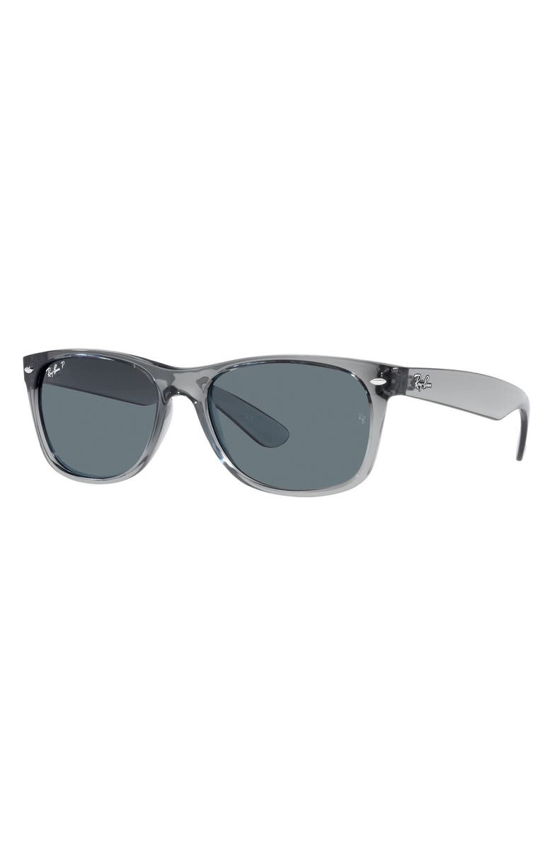 Ray-Ban New Wayfarer 58mm Square Sunglasses, Alternate, color, Gunmetal/ Dark Grey