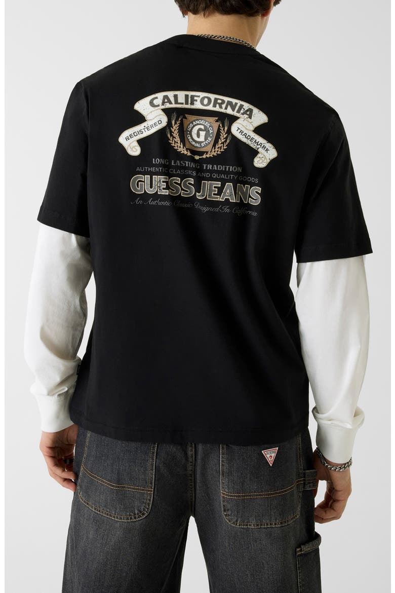 Layered Look Graphic T-Shirt, Alternate, color, JBLACK-BLACK