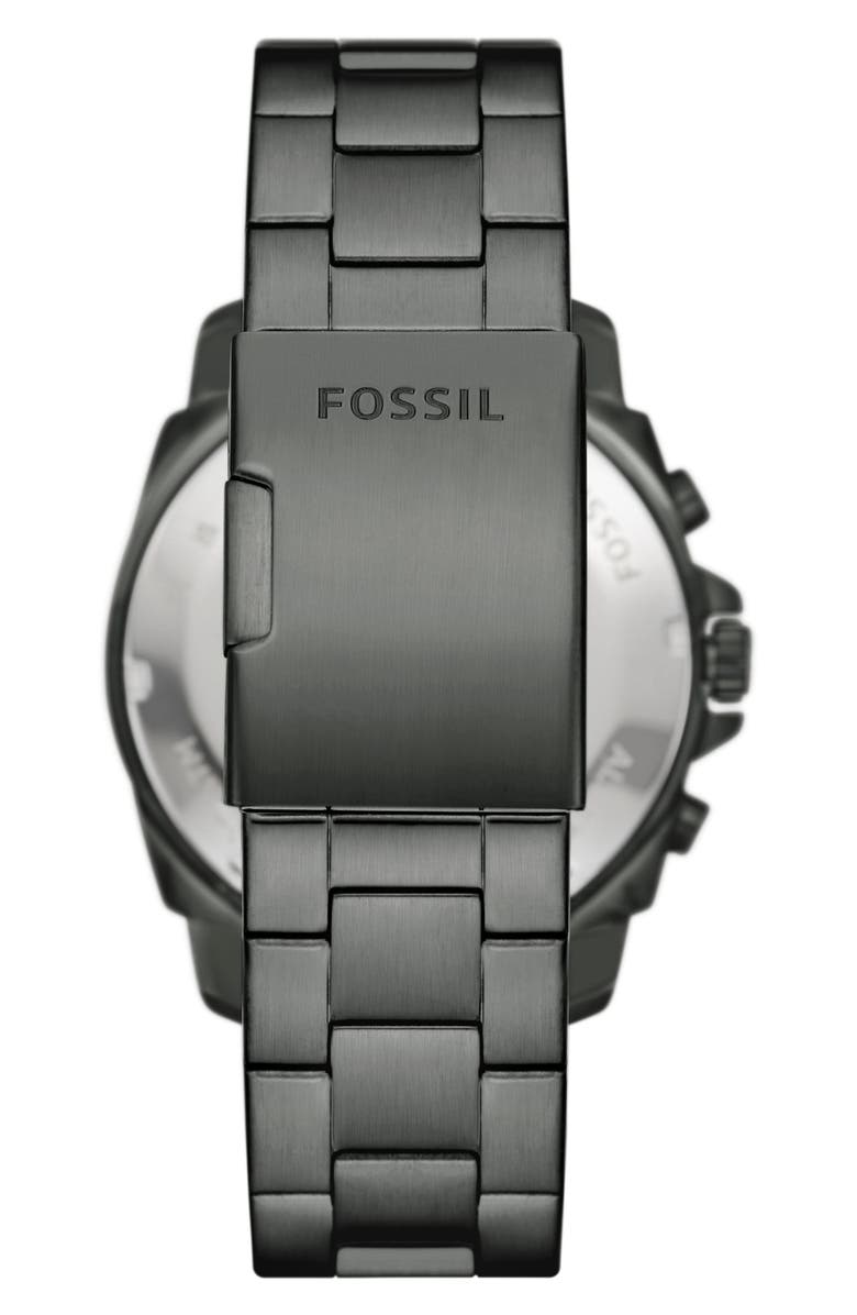Fossil Privateer Chronograph Smoke Stainless Steel Watch, Alternate, color,