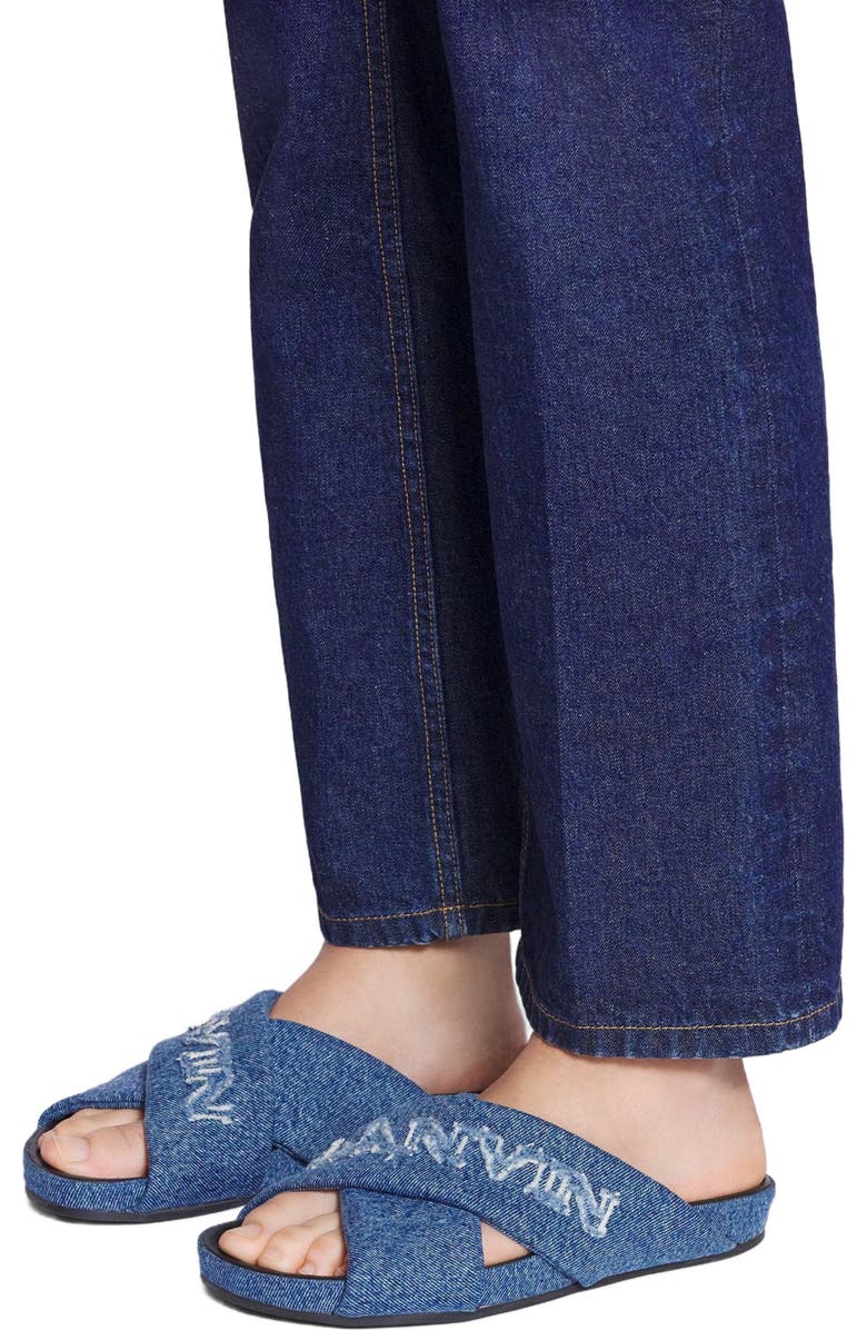 Lanvin TINKLE SANDALS IN DENIM, Alternate, color,