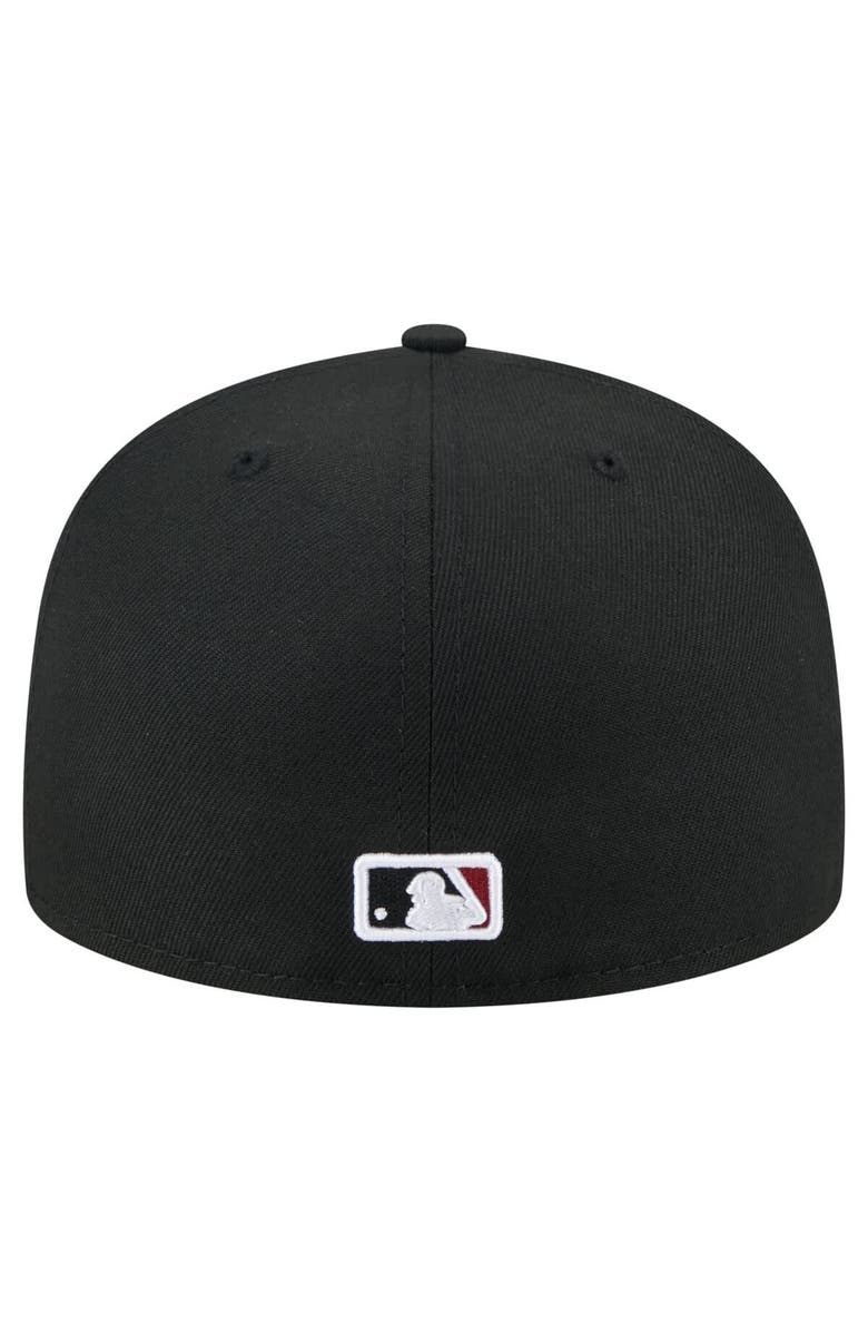 New Era Men's New Era Black Arizona Diamondbacks Yarn Stitch 59FIFTY Fitted Hat, Alternate, color, Black
