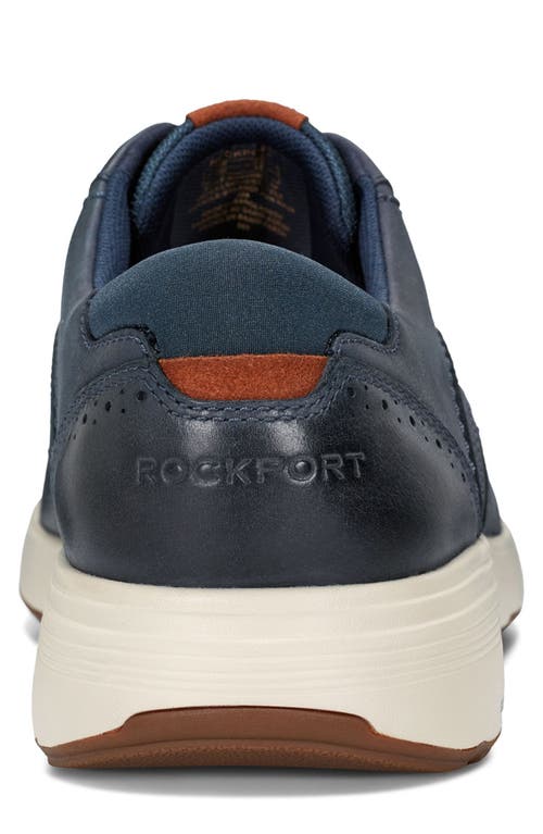 Rockport Noah Wingtip Derby In Dark Blue
