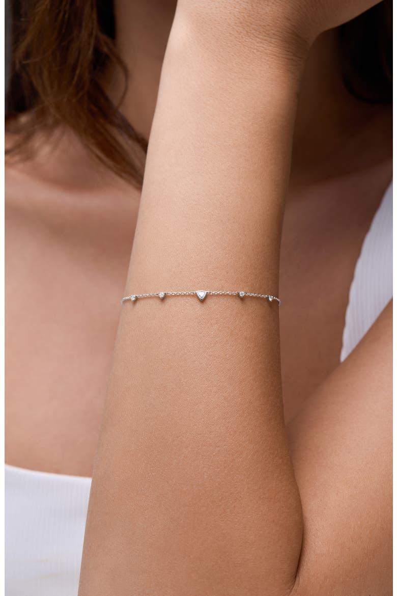 18K White Gold Diamond Station Bracelet, Alternate, color, 18K WHITE GOLD