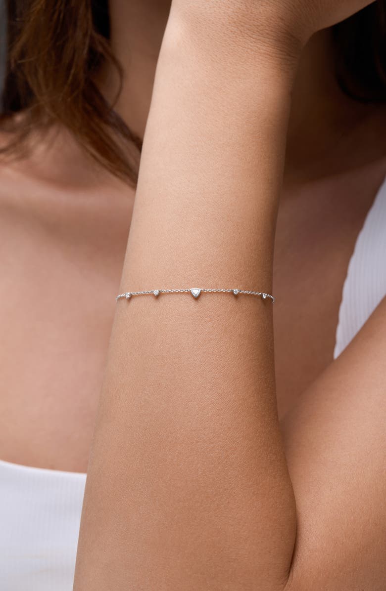 Bony Levy 18K White Gold Diamond Station Bracelet, Alternate, color, 18K White Gold