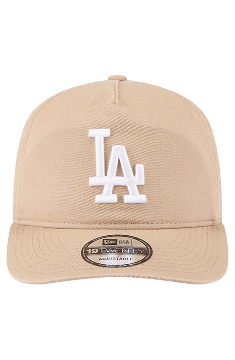 New Era Men's New Era Light Beige Los Angeles Dodgers Cam 19TWENTY Adjustable Hat, Alternate, color, Light Beige