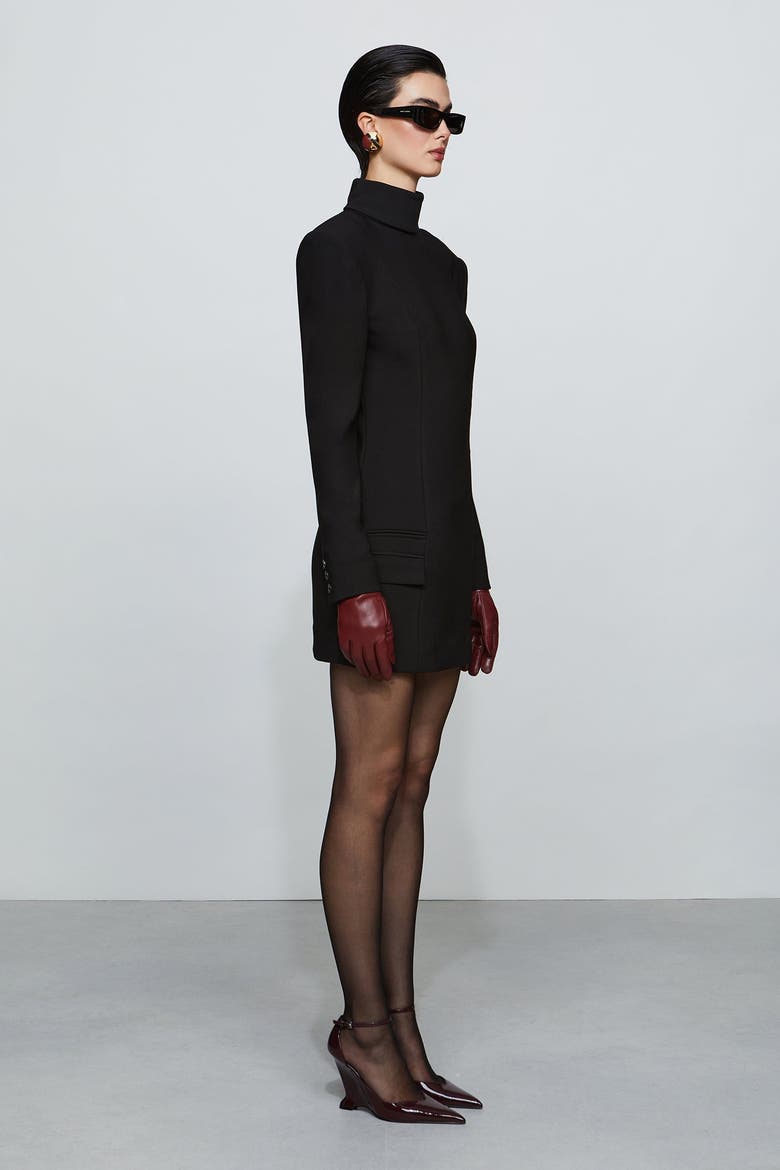 Iris Mini Dress, Alternate, color, Black