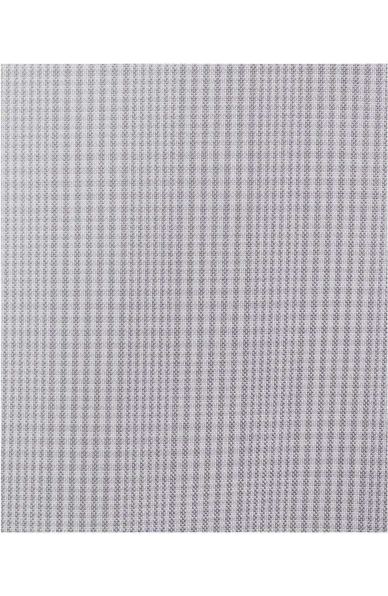 Lands' End Solid No Iron Supima Pinpoint Straight Collar Dress Shirt, Alternate, color, Fog Gray Glen Plaid