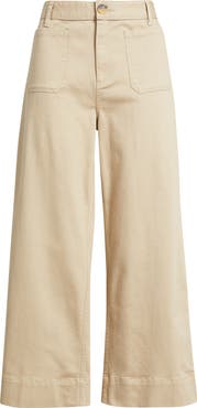 Treasure 
Bond Patch Pocket Wide Leg Pants