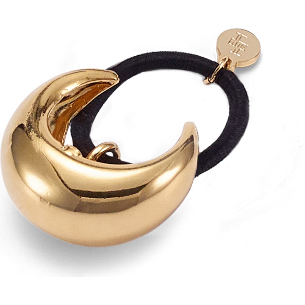 Shop Lelet Ny Mini Dome Ponytail Cuff In Gold