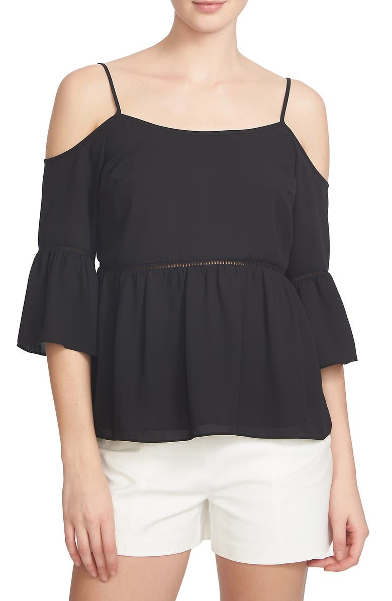 1.STATE Cold Shoulder Peasant Top, Main, color, 