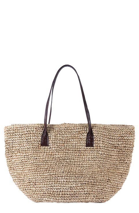 The Wade Raffia Tote