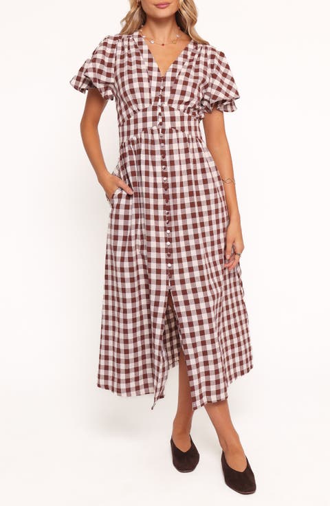 Robinson Check Midi Dress
