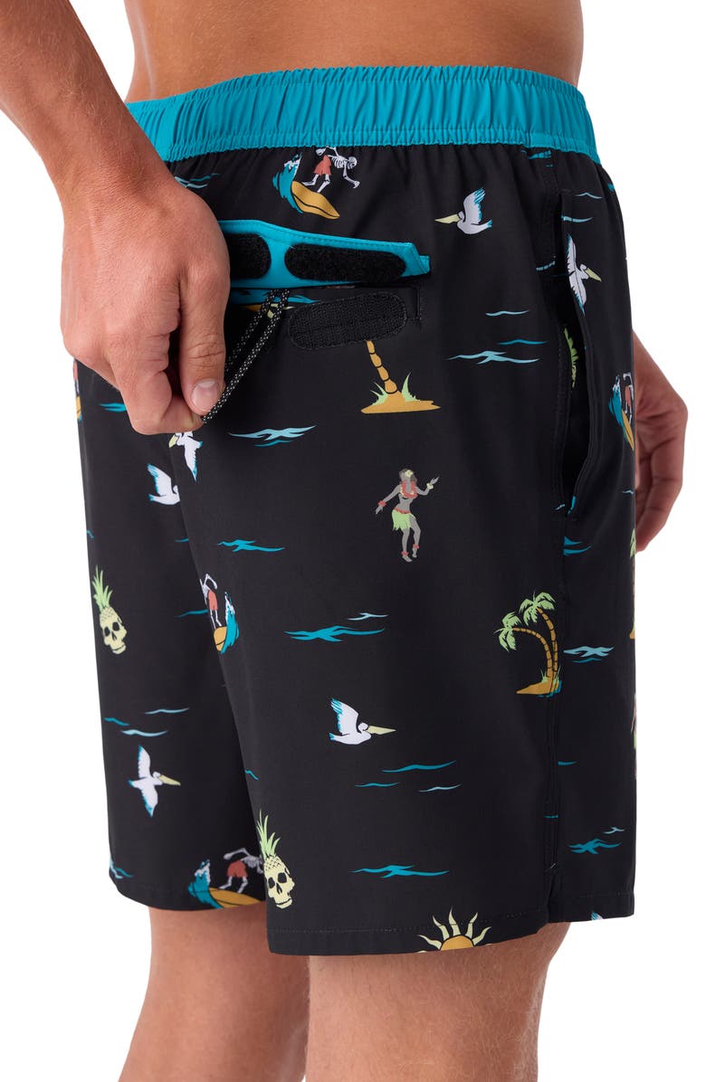 O'Neill Hermosa Swim Trunks, Alternate, color, Black 4