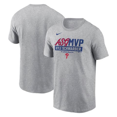 Men's Nike Kyle Schwarber Heather Gray Philadelphia Phillies 2025 MLB All-Star Game MVP T-Shirt