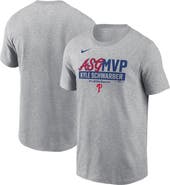 Nike Men's Nike Kyle Schwarber Heather Gray Philadelphia Phillies 2025 MLB All-Star Game MVP T-Shirt