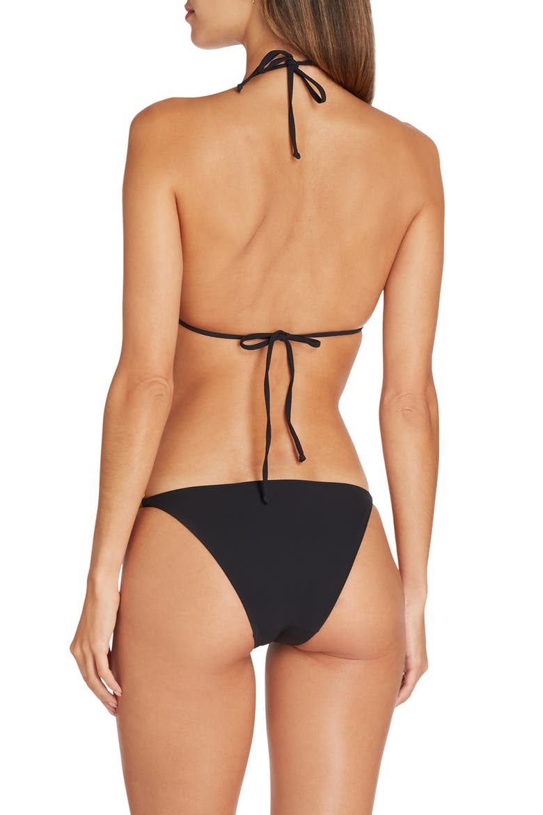 Ibiza Bandage Triangle Bikini Top, Alternate, color, Black
