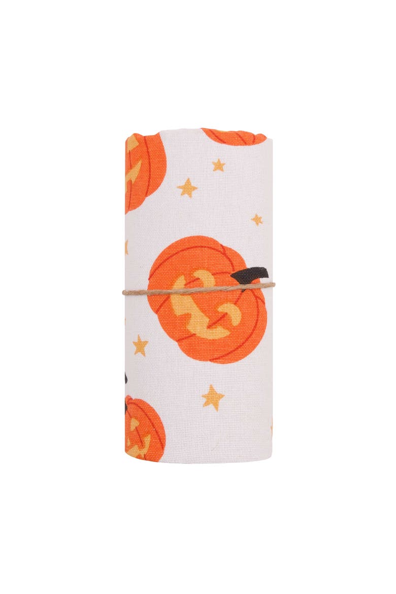 Jack-O-Lantern Pumpkin Halloween Towel & Stand Gift Set, Alternate, color, Orange