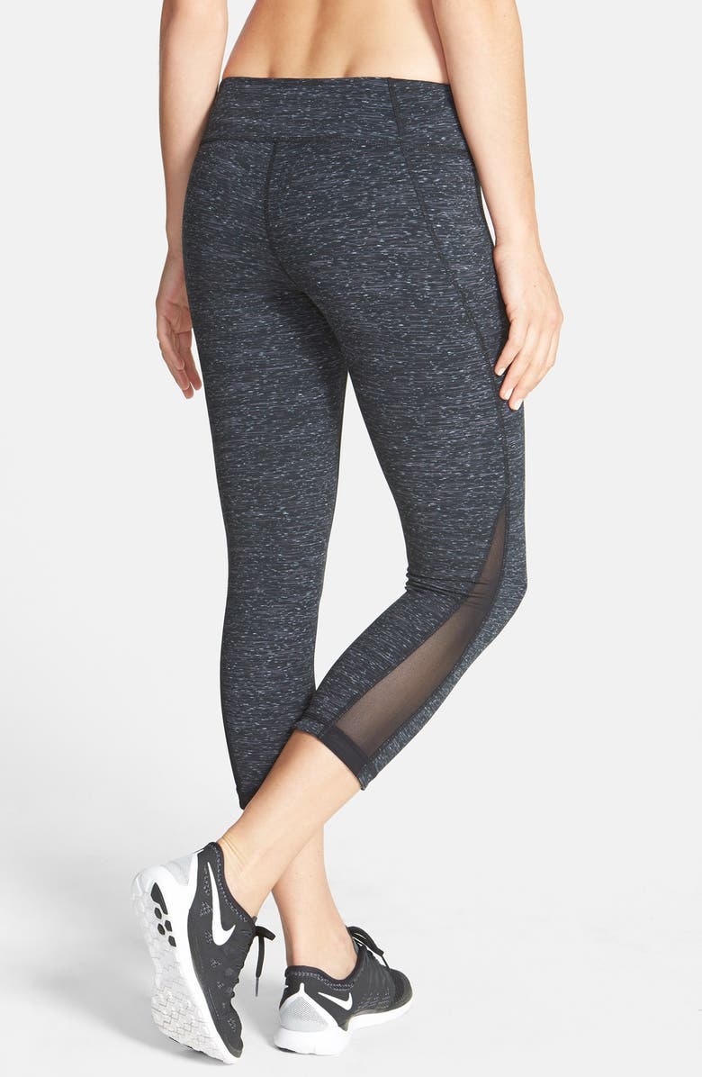 Zella 'Live In - Streamline' Slim Fit Space Dye Capris, Main, color, 