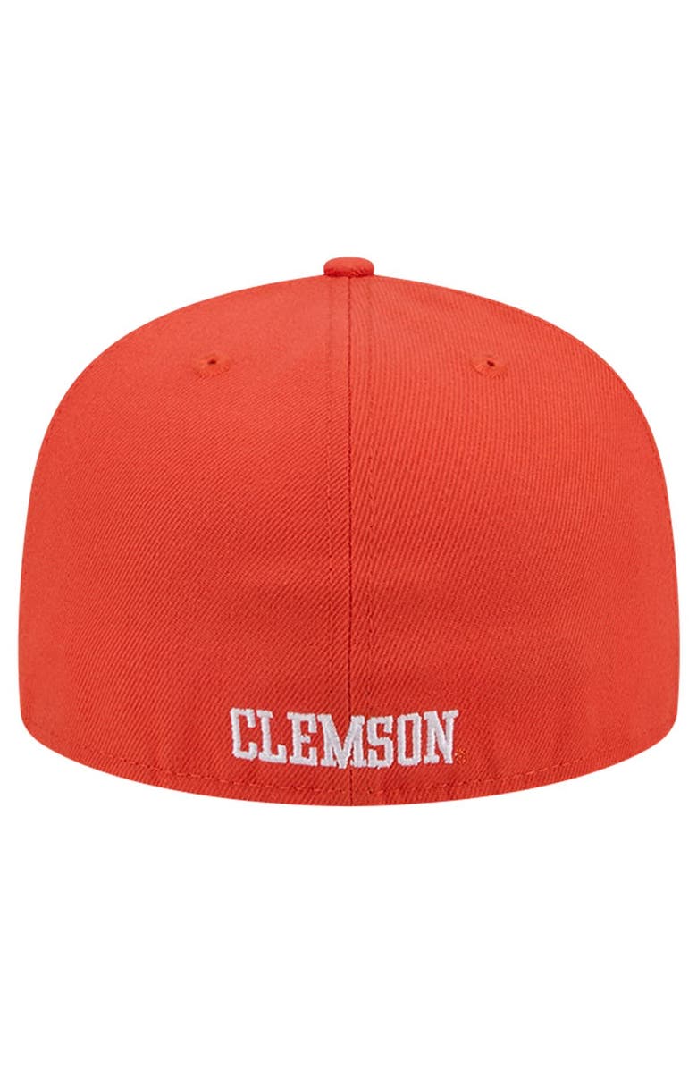 New Era Men's New Era Orange  Clemson Tigers Throwback 59FIFTY Fitted Hat, Alternate, color, Orange