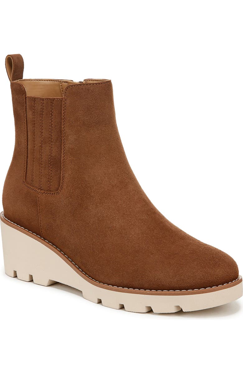 Vionic Aria Platform Bootie, Main, color, Hazelnut