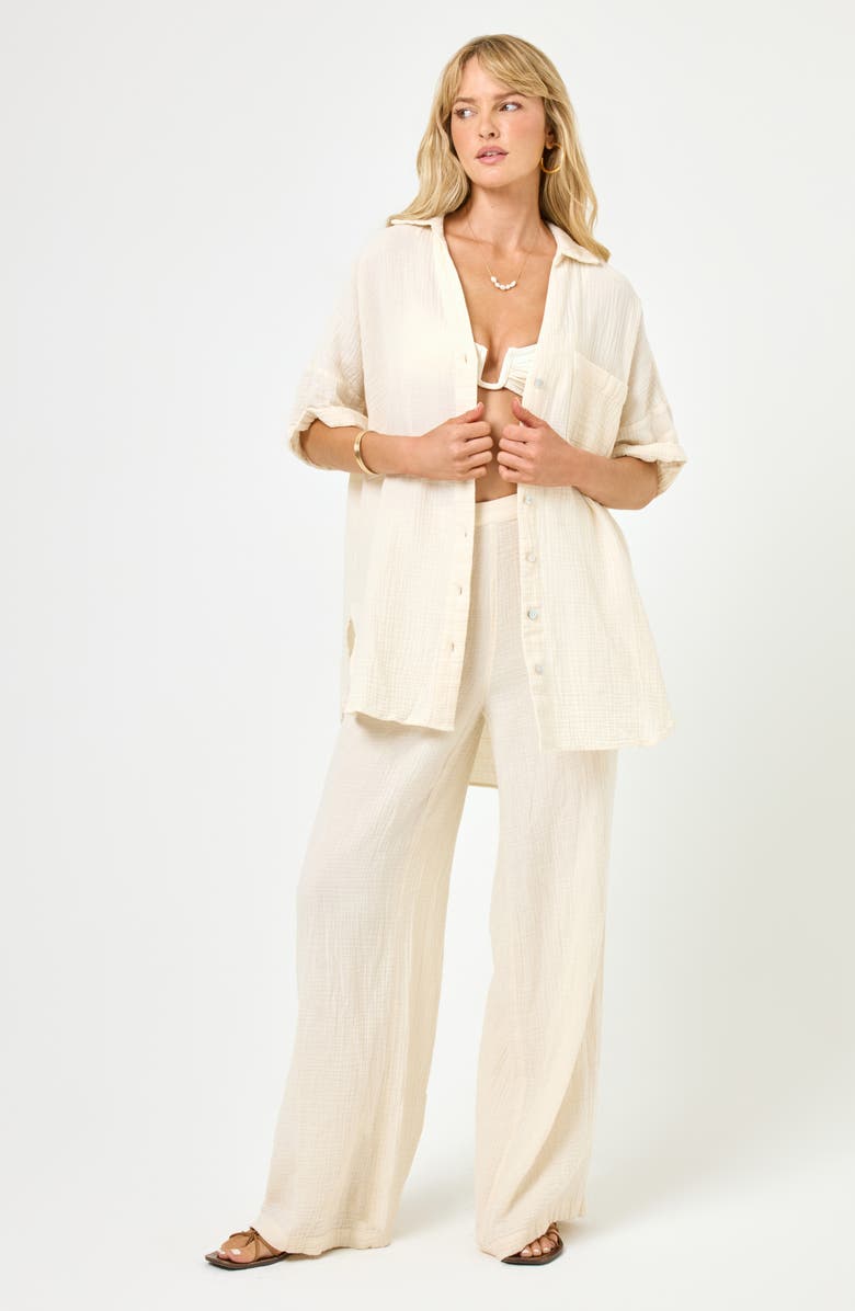 LSPACE Terrazo Cotton Cover-Up Tunic, Alternate, color,