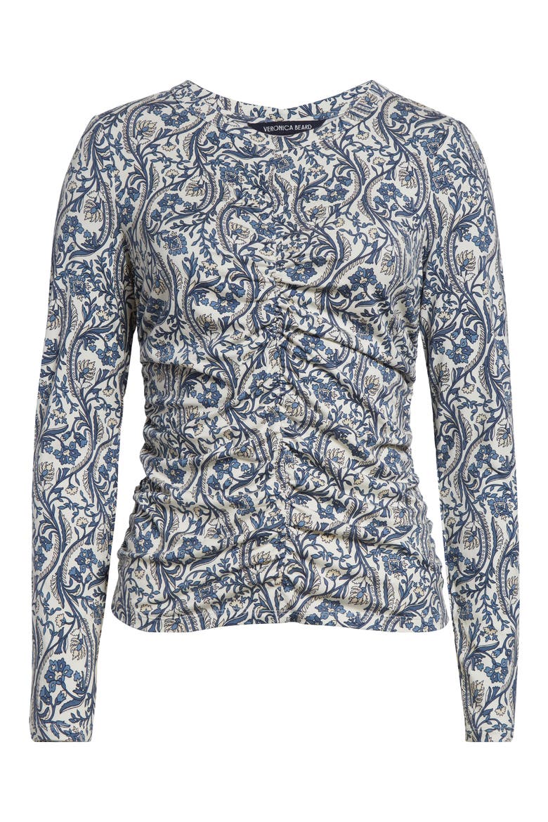 Palma Floral Paisley Top, Alternate, color, DOVE MULTI