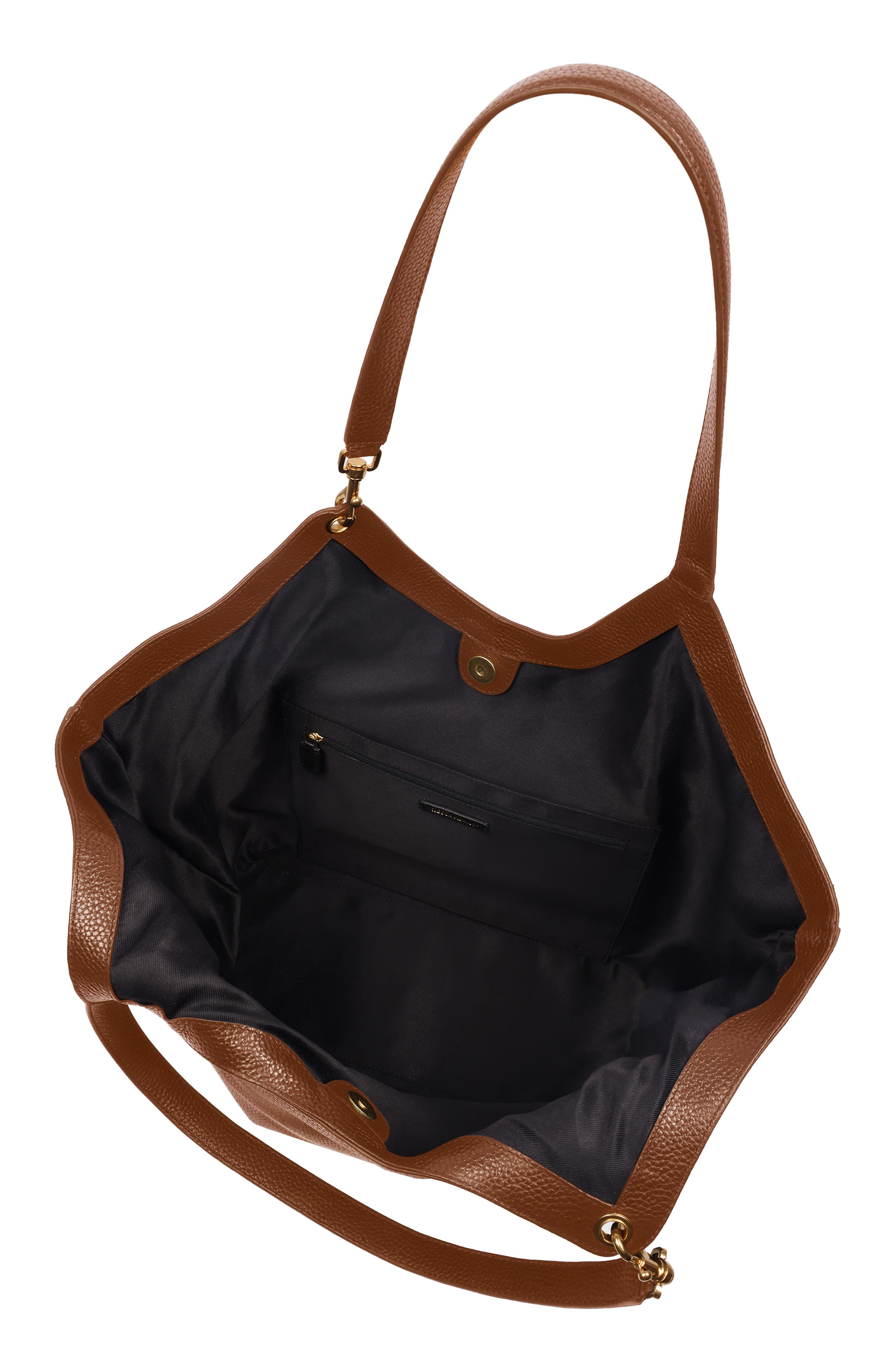The Perfect Leather Tote, Alternate, color, SADDLE