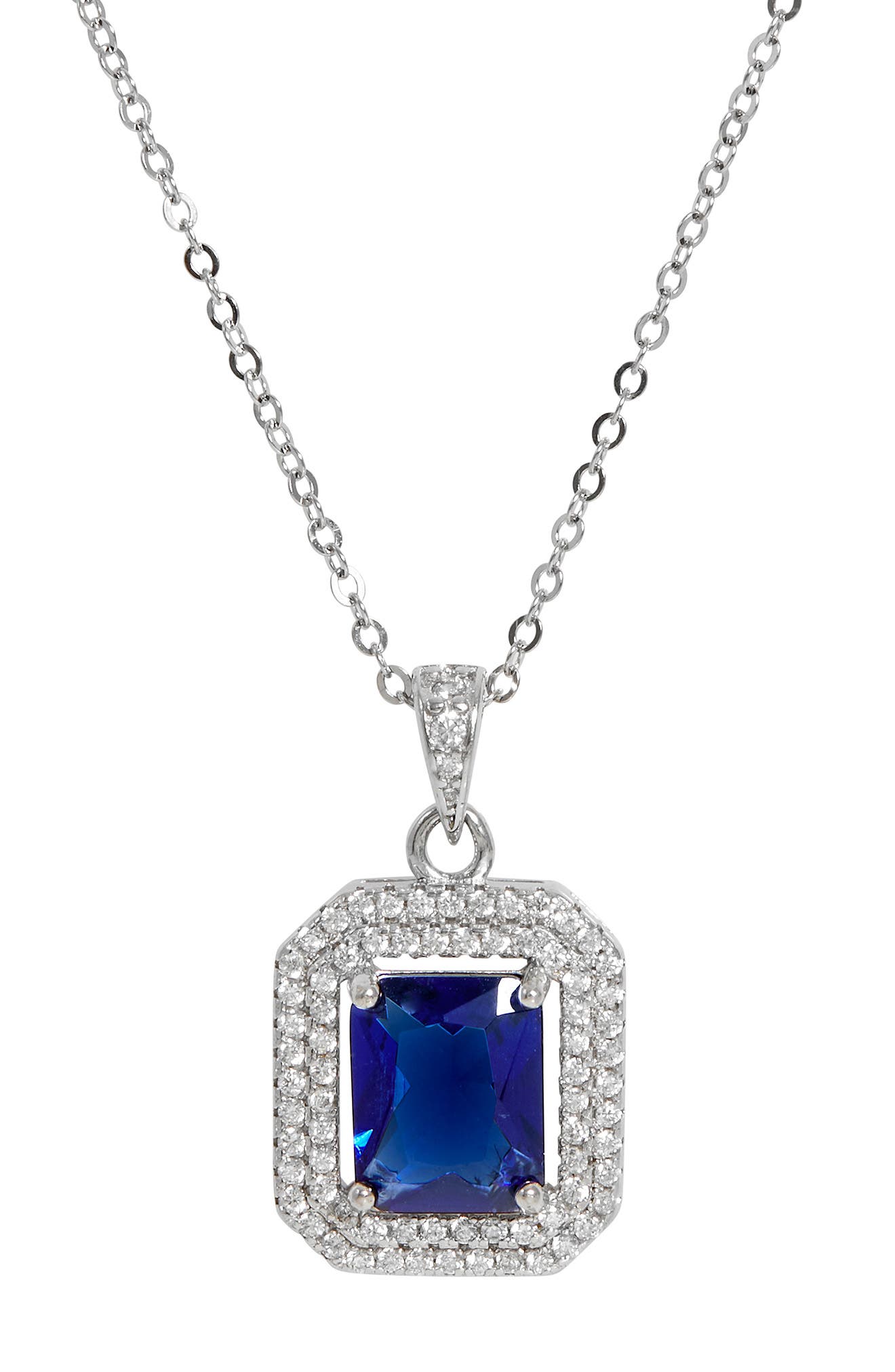 SAVVY CIE JEWELS Lab Created Gemstone Pendant Necklace