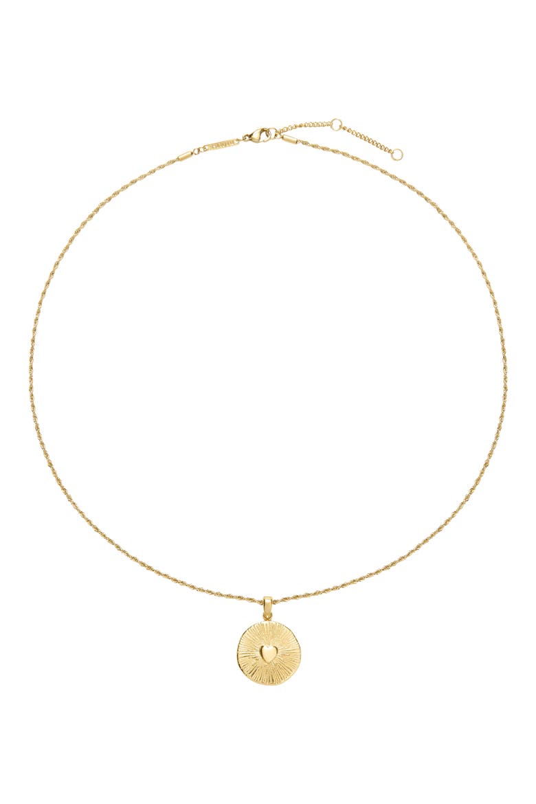 Talisman Heart Pendant Necklace, Main, color, GOLD