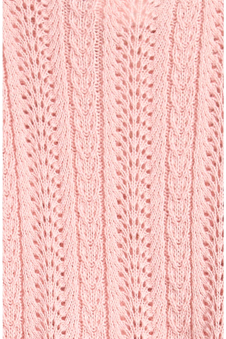 Pointelle Sweater Dress, Alternate, color, PINK