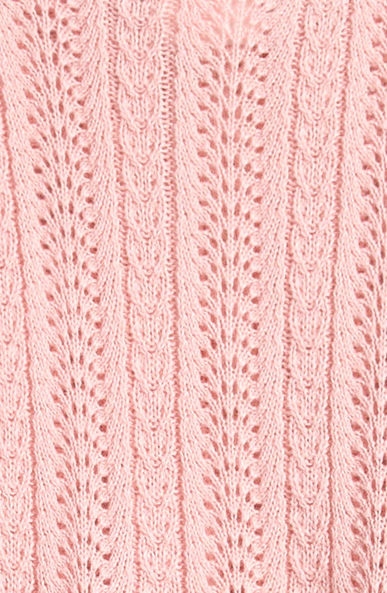 NEXT Pointelle Sweater Dress, Alternate, color, Pink