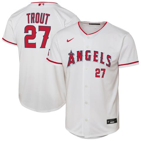 Youth Nike Mike Trout White Los Angeles Angels Home Stadium Player Jersey