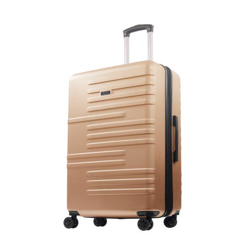 type V lucky / glen check pink Pサイズ Amazon.com | KYME Suitcase Hardshell With Double Spinner
