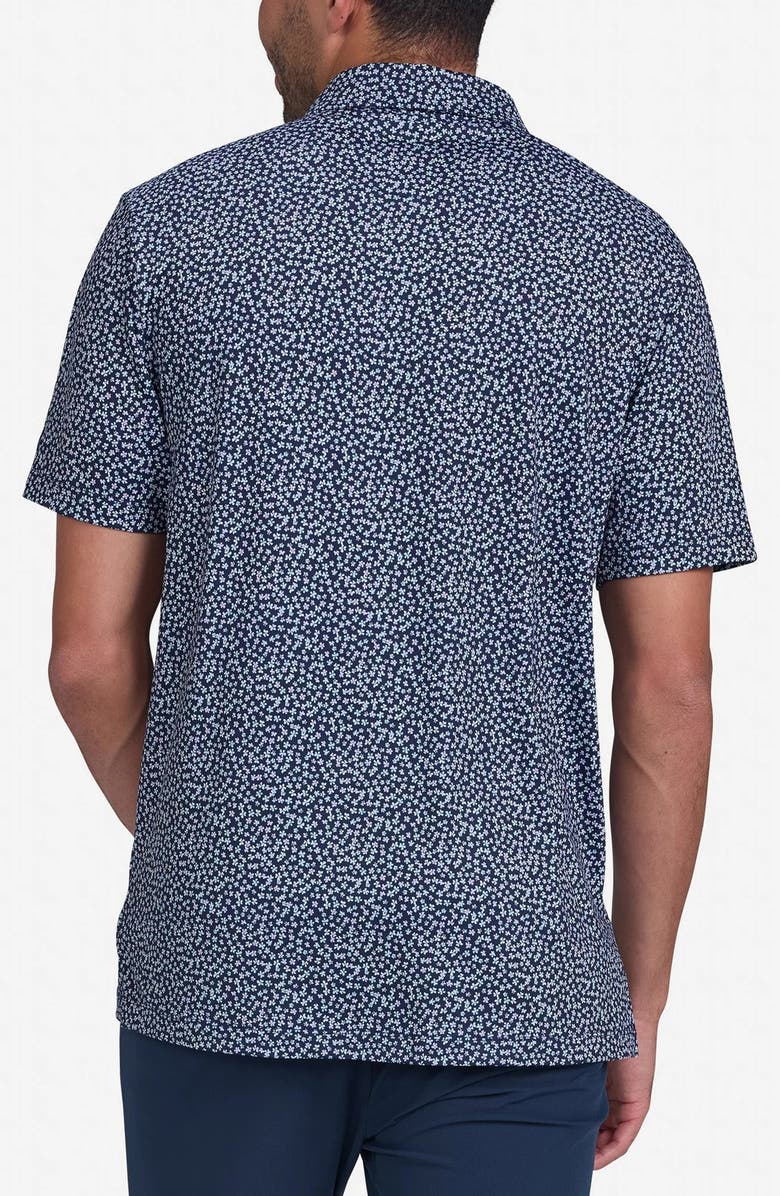 Bad Birdie Core Ditsy Floral Print Performance Polo, Alternate, color, Ditsy Down