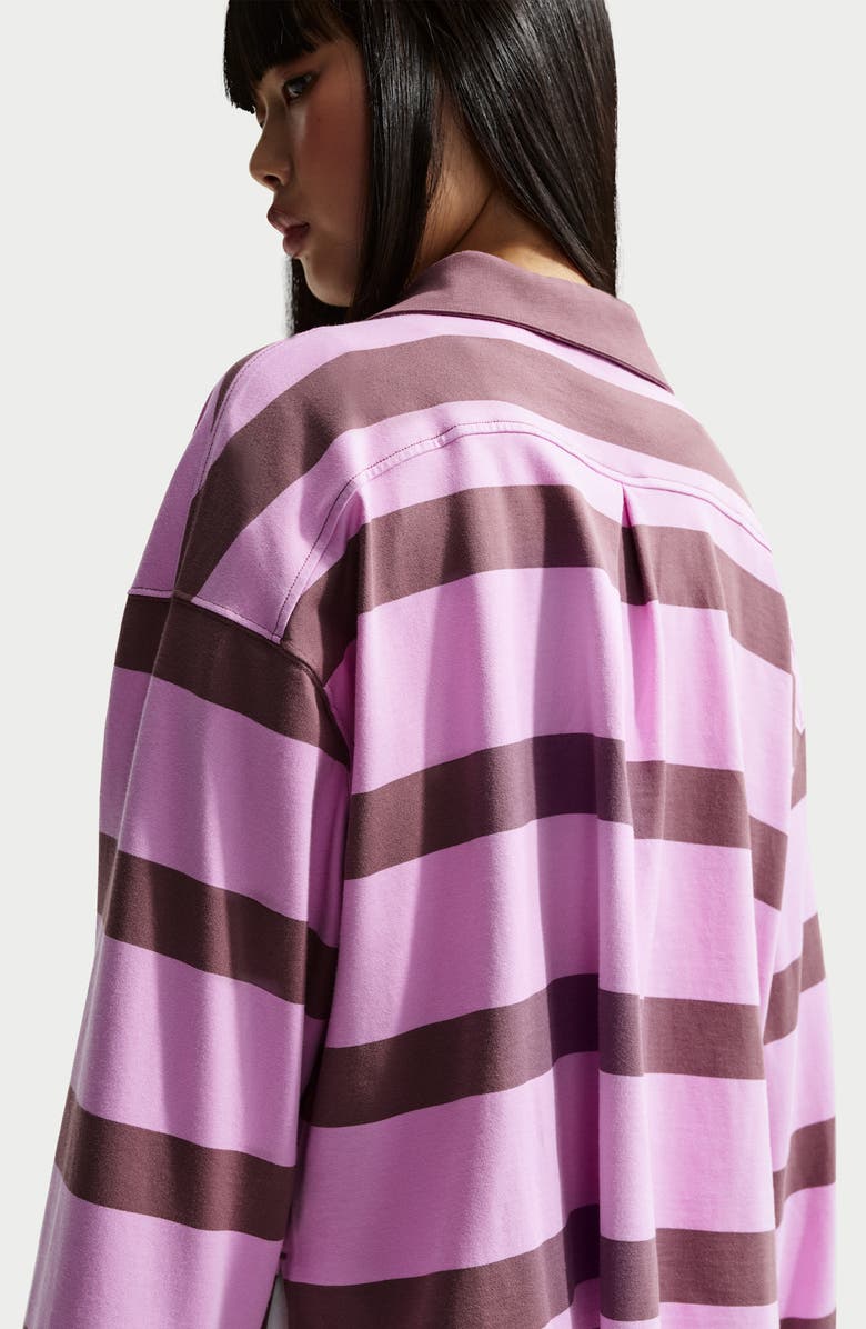 Nike Sportswear Prep Stripe Cotton Top, Alternate, color, Light Magenta/Tattoo/Sail
