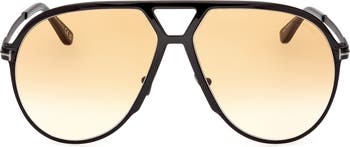 TOM FORD Xavier 64mm Gradient Oversize Pilot Sunglasses | Nordstrom